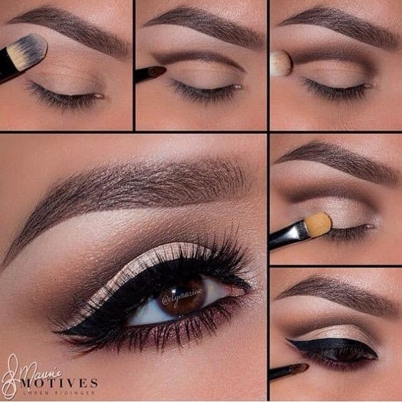 Step by step eyeshadow tutorials for green eyes