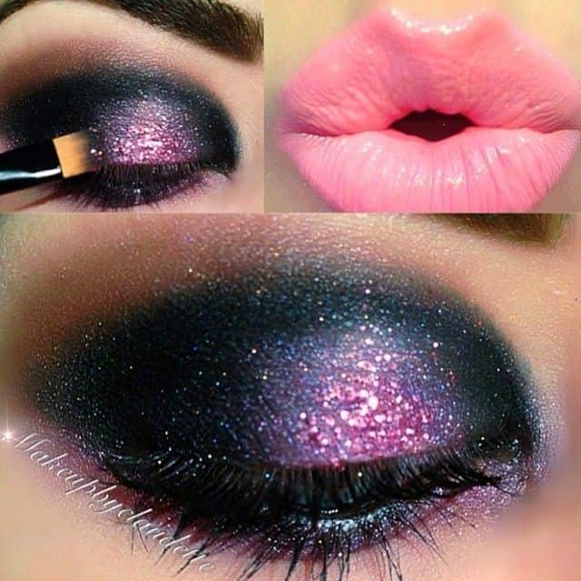 Prom Makeup Idea: Charming Purple Lover