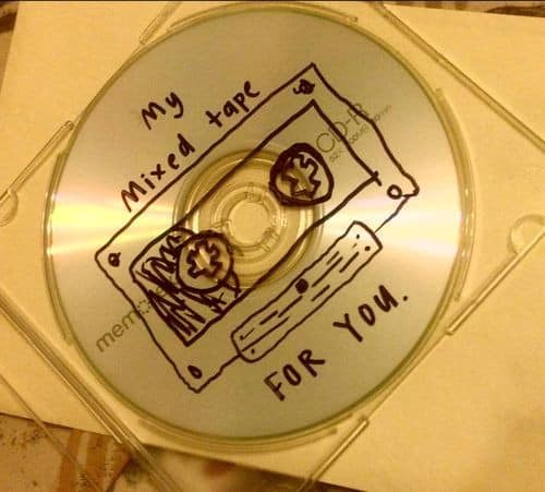 Create a CD of favorite love songs.