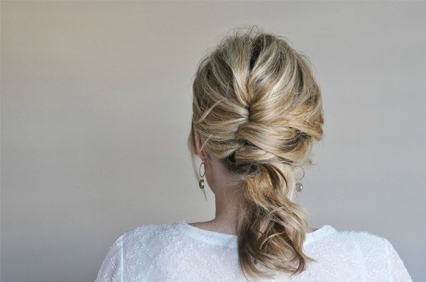 quick and easy updo for girls