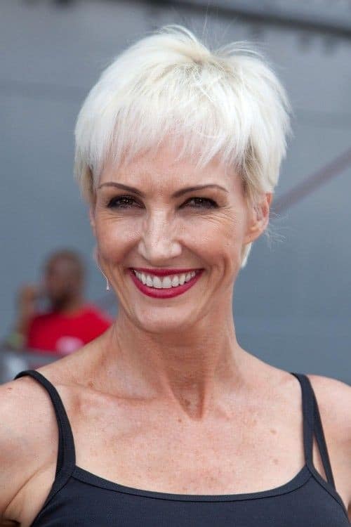 Platinum pixie for women over 50