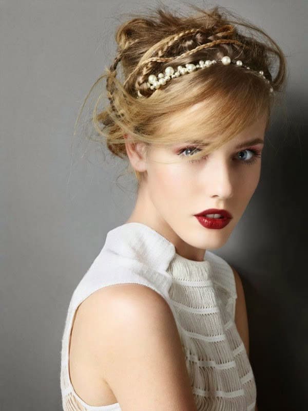 Updos with embellishments