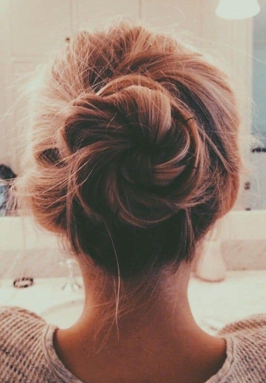 Fashionable Messy Updo Hairstyle