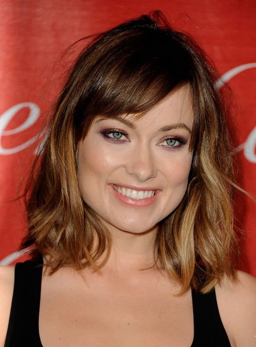 Olivia Wilde Short Hairstyles – chic daily short ombre haircut with side swept bangs