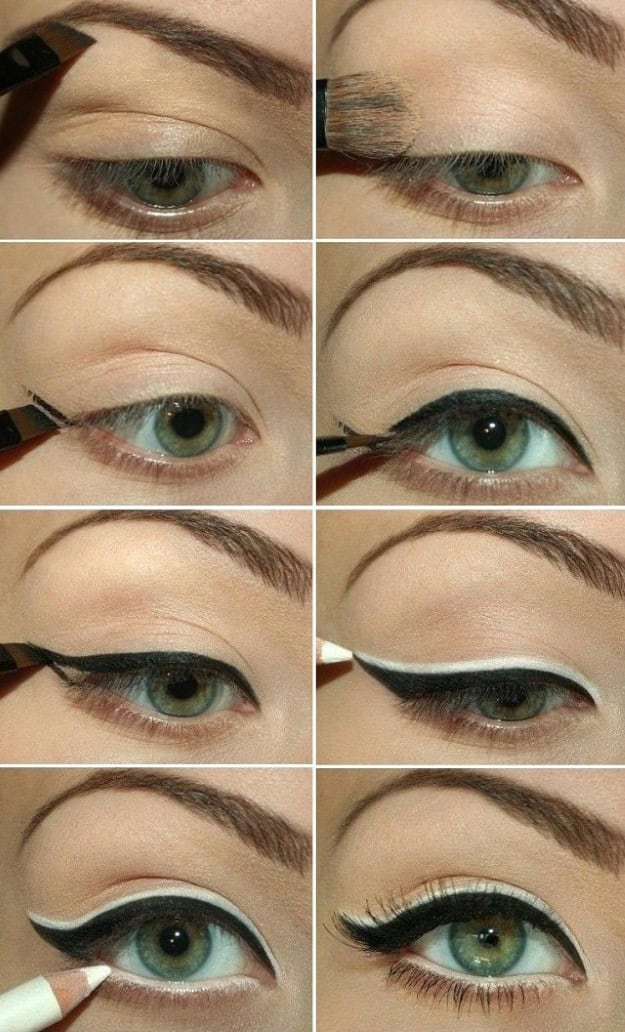 Black and White Eyeliner