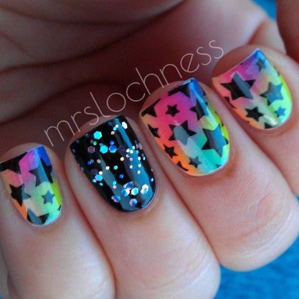 Magical Star Nail Design