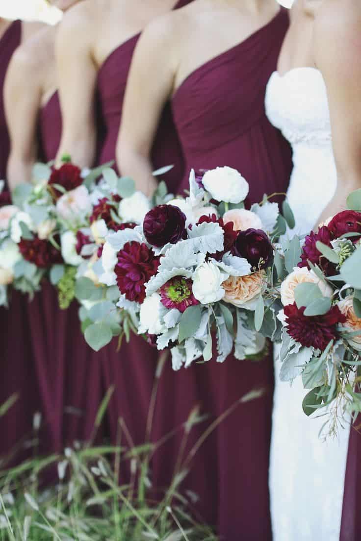 Plum bridesmaid dresses