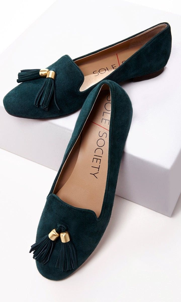 Suede flats