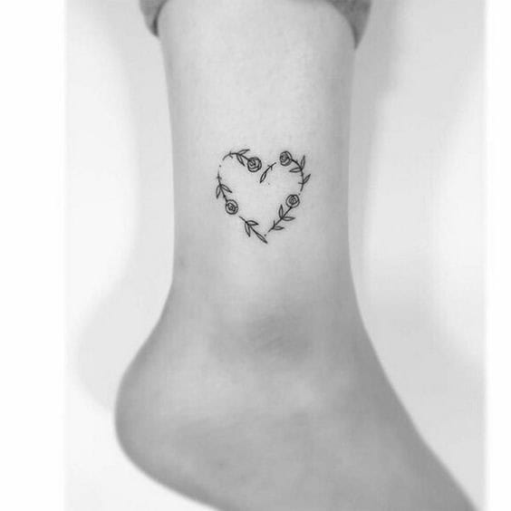 Flower Heart Tattoo