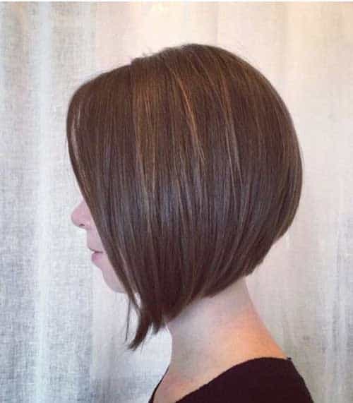 Straight graduated bob for thin hair