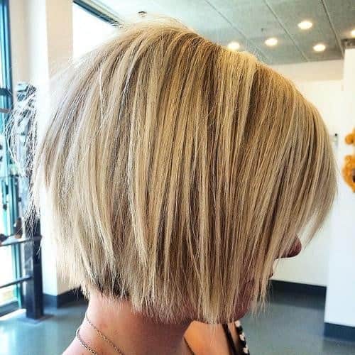 Short and Straight Bob with Highlights