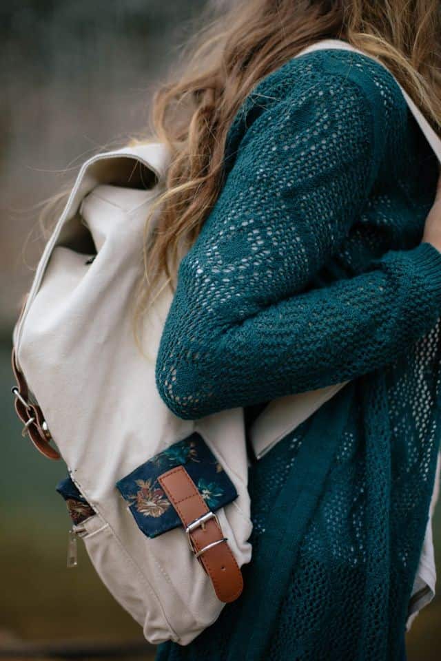 Teal sweater