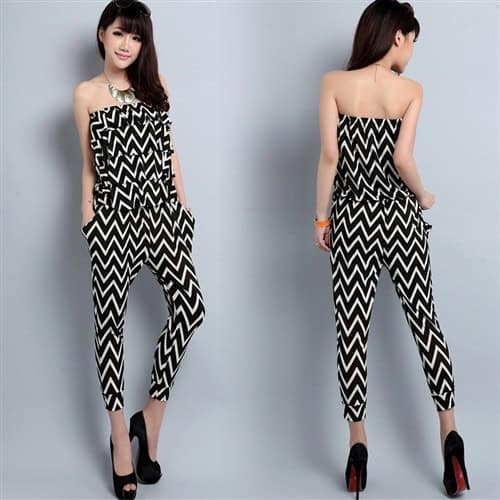 Chevron jumpsuit