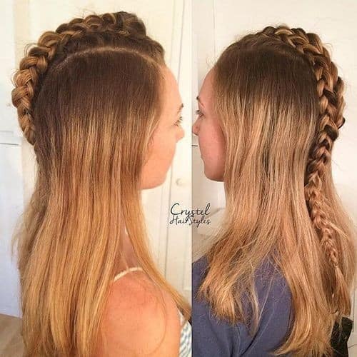 Blonde Plaited Top Layer