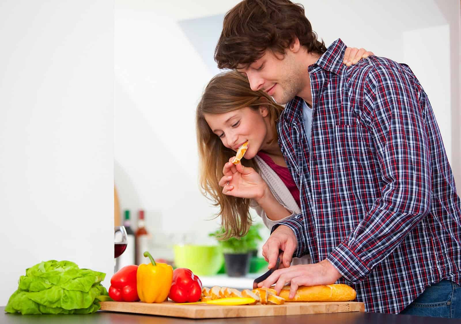 Cook dinner together.