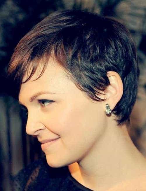 Short Pixie Haircut for Mature Women