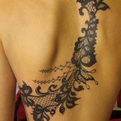 Lace tattoo