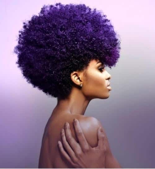 Deep violet Afro