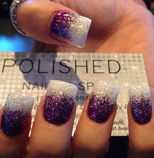 Glitter nails