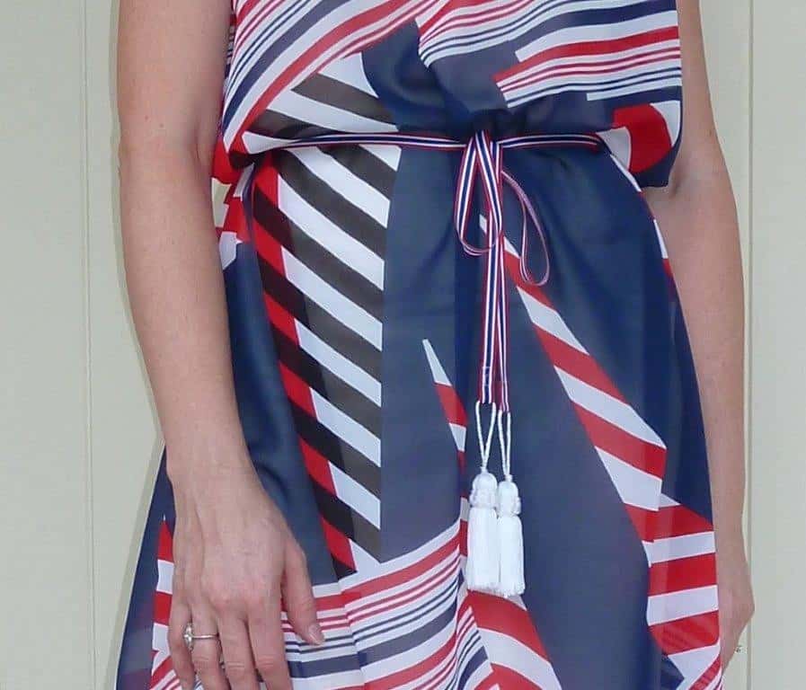 Nautical print dress