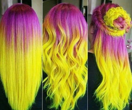 Purple Yellow Ombre