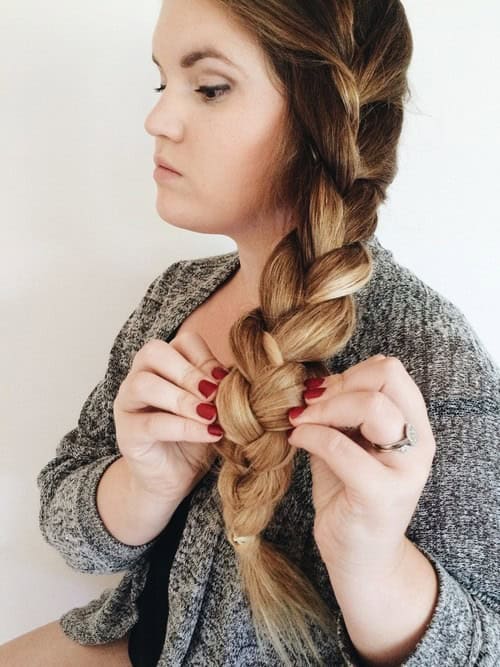 Chunky Balayage Side Braid