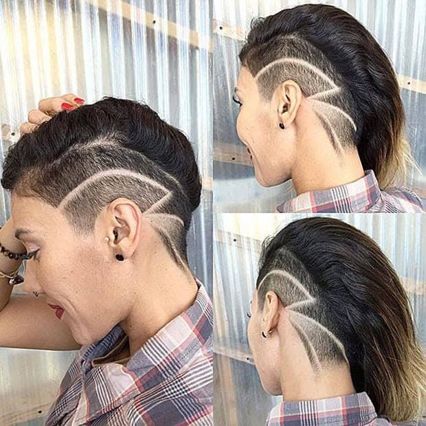 Bold Undercut Hairstyle for Women