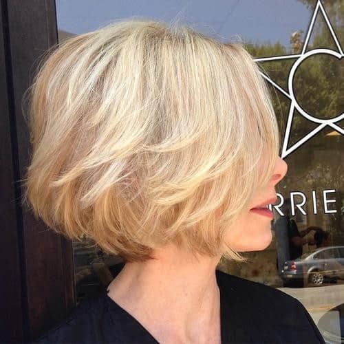 Blonde Bob with Flicked Ends