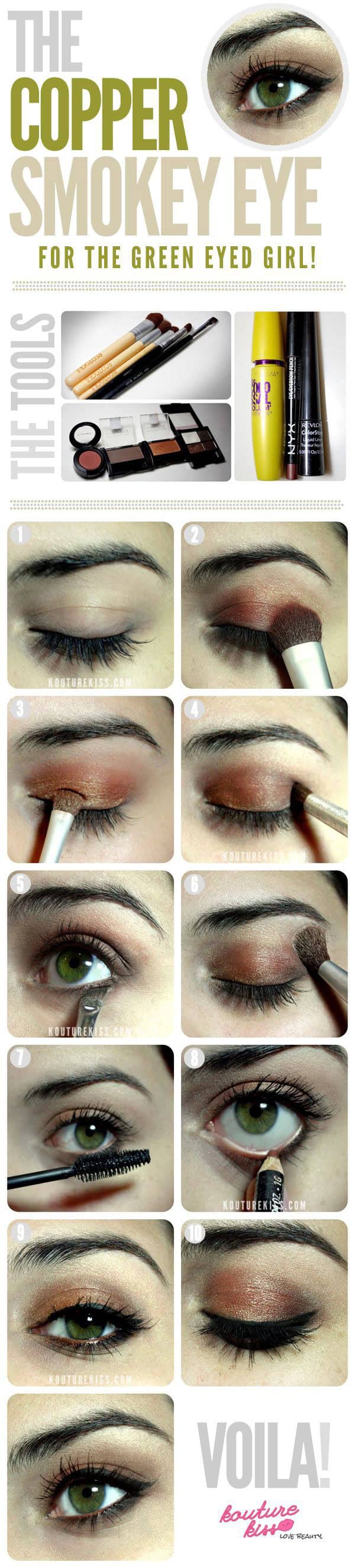 Prom Makeup Tutorial: Effortless Copper Eye Makeup