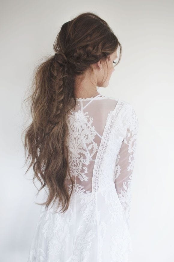 Messy Braided Ponytail