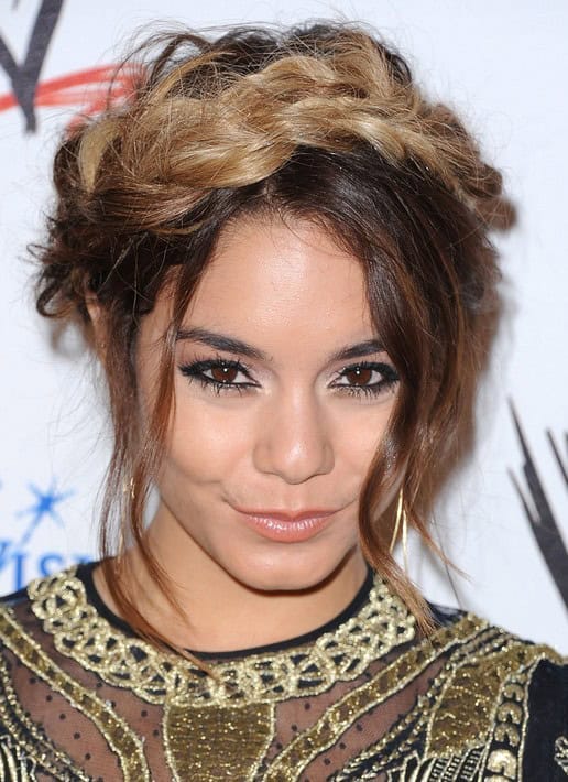 Vanessa Hudgens Braided Updo – Summer Updo Ideas