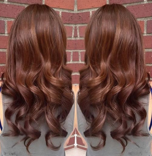 Glossy Chestnut Brown Ringlets