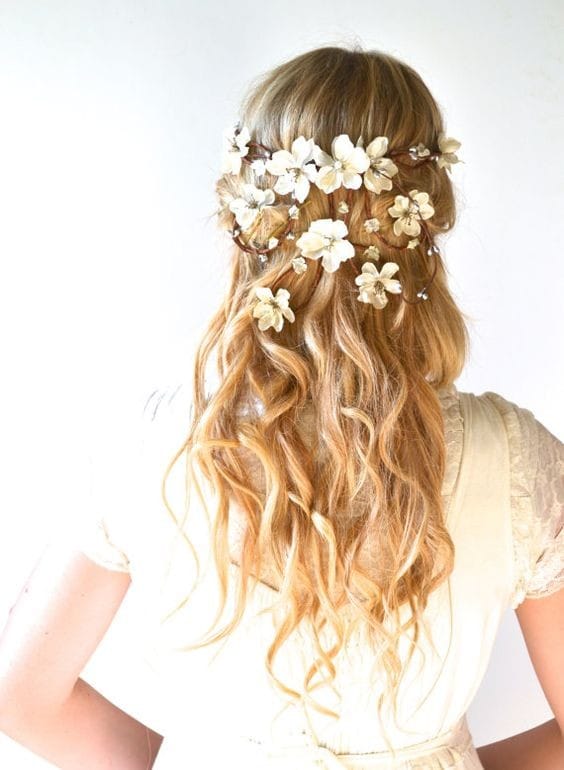 Golden Flower Hair Accessories