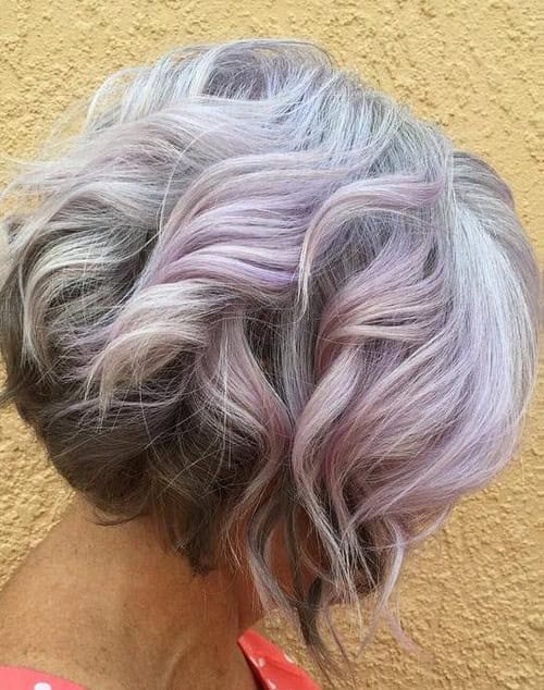 Pastel Purple Curly Crop