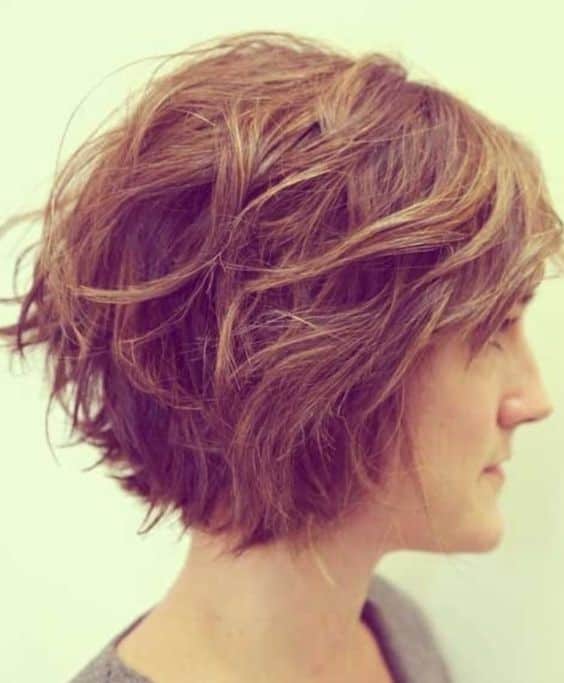 Messy Stacked Short Haircut