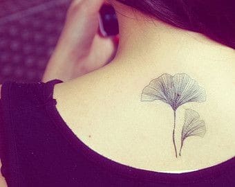 Pretty Leaf Tattoo Design