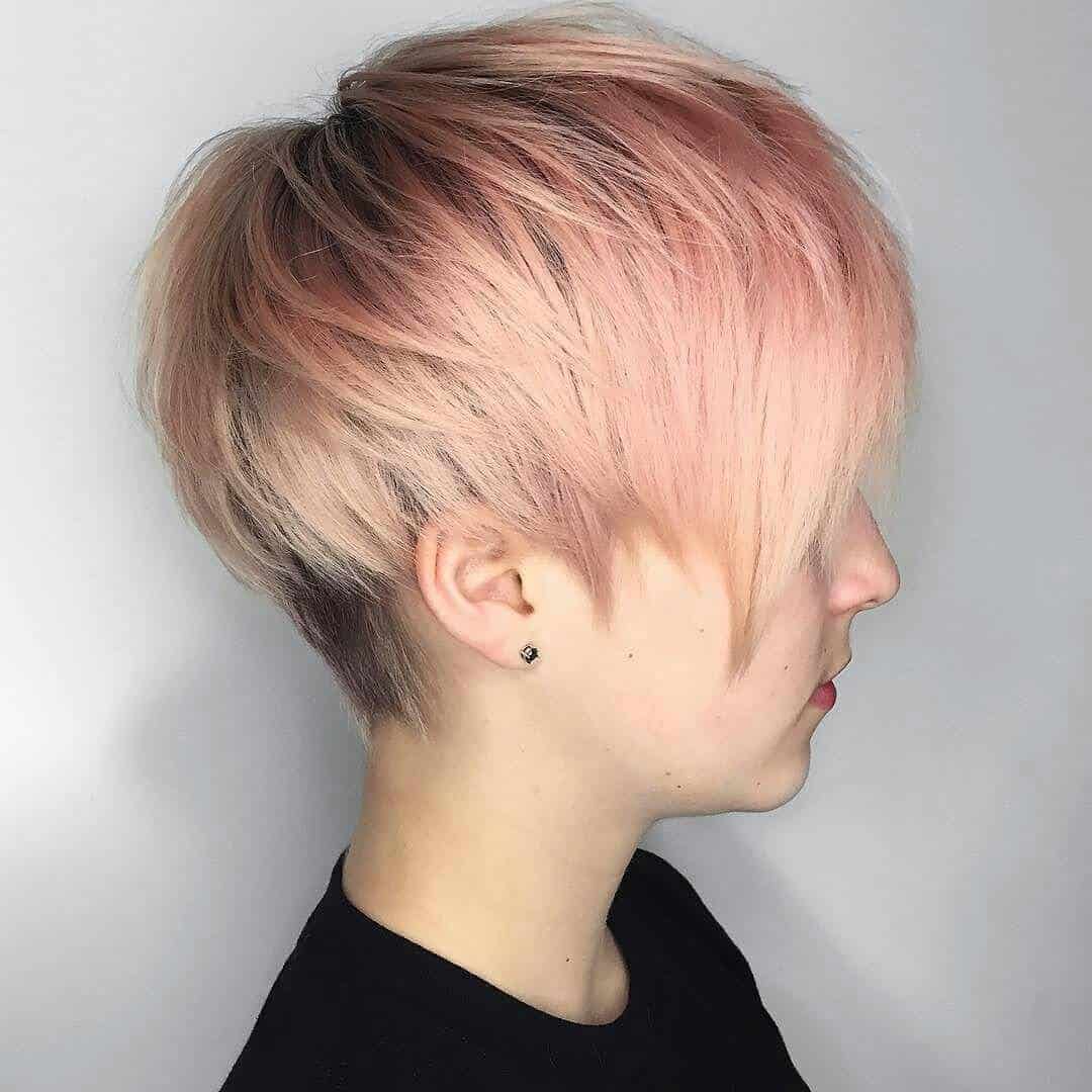 Pixie with some bold streaks