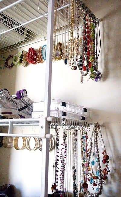 Curtain Hooks are Great to hang your Jewelry