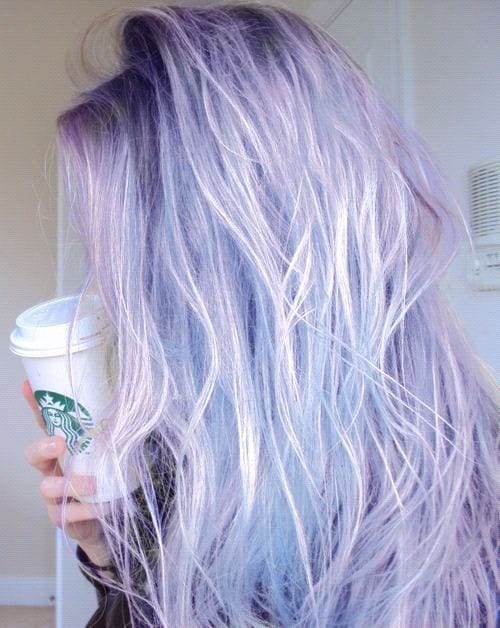 Edgy Lavender Hair Color