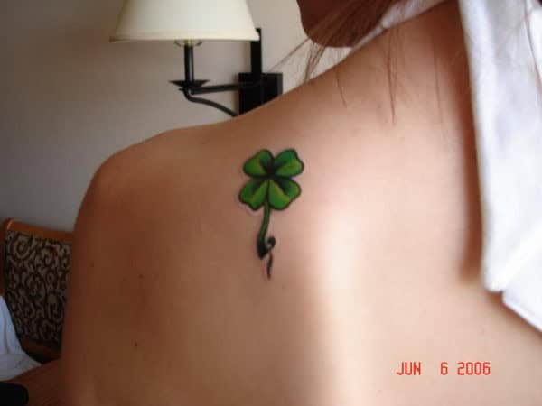 Cute Clover Tattoo Design