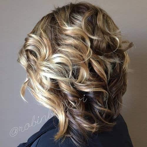 Tightly Curled Graduated Bob