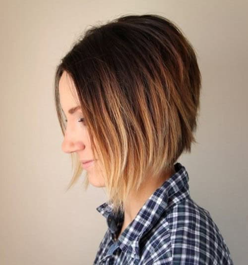 Ombre Bob Haircut for Thick Hair