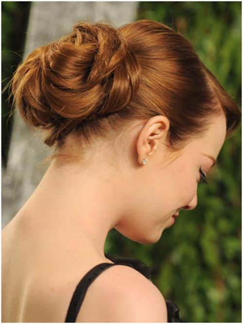 Loose knot low bun