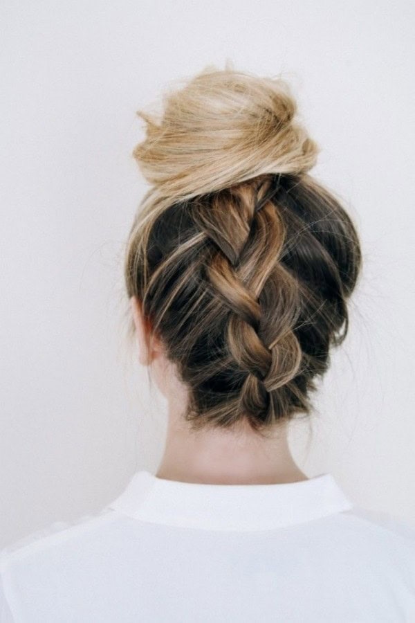 Edgy Inverted Bun Hairstyle