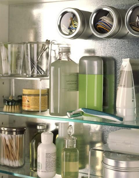 Magnetic Cans for Bathroom Tiny Objects Storage