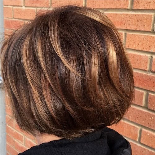 Bouncy Bob with Caramel Balayage