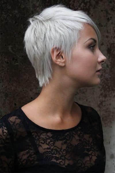 Layered pixie for straight hair