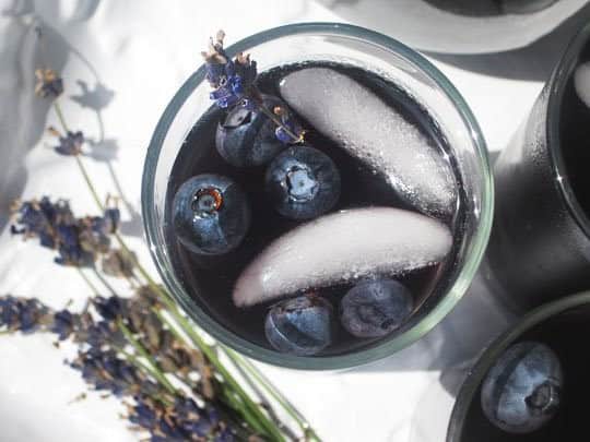 Blueberry Lavender Vodka Cocktail