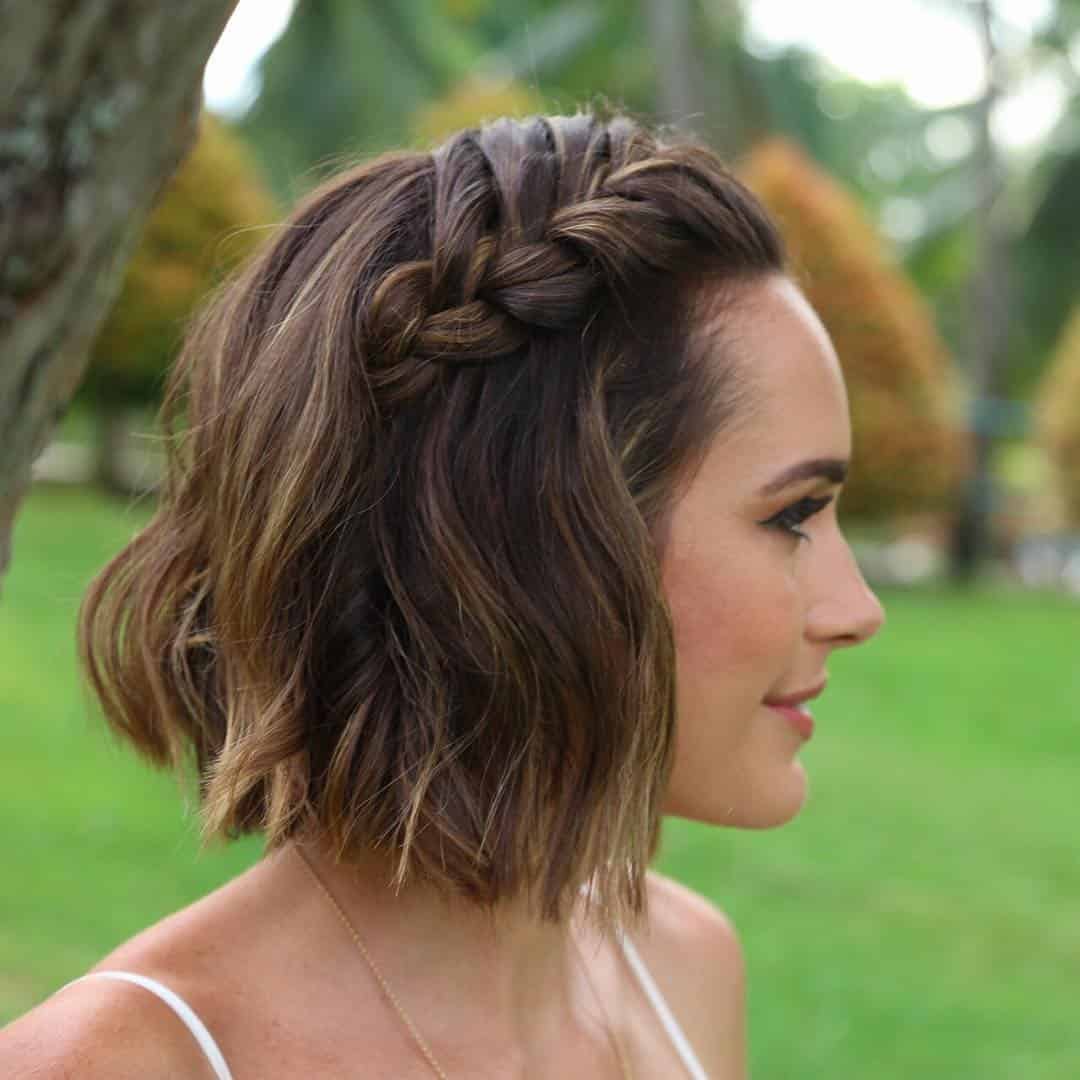 Half Braided and Half Red Curly Hair