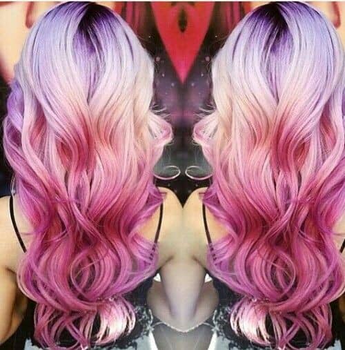 Lavender To Pink Ombre